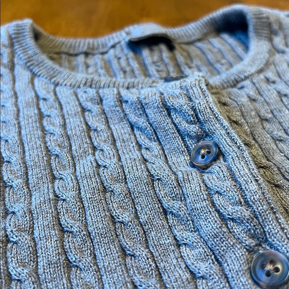 J. Galt Cotton Brown Knit Cardigan - Picture 4 of 13